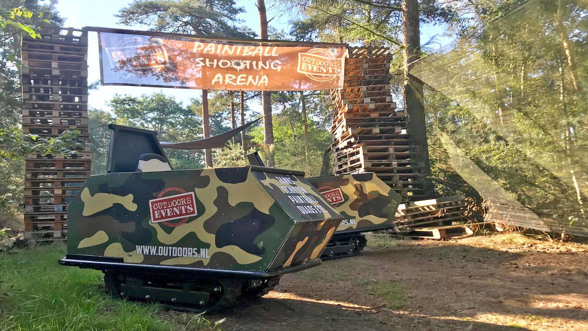 Minitank paintball in Twente / Overijssel