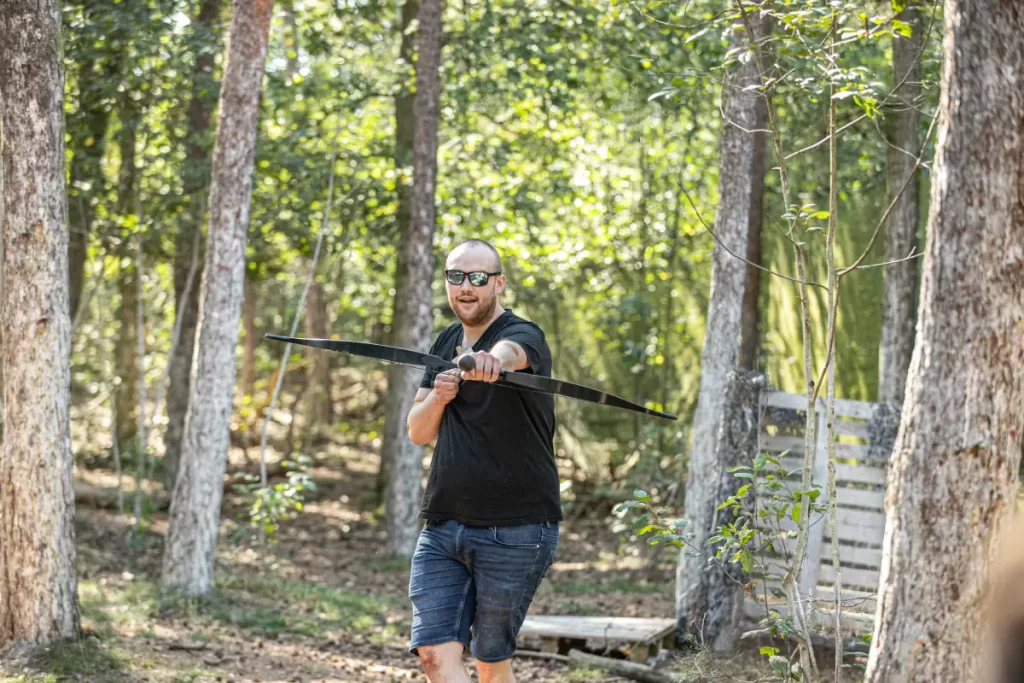 Archery tag (attack) als spel/activiteit bij Outdoors Holten