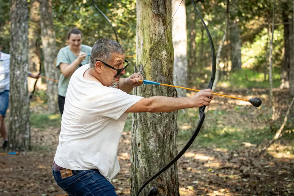 Archery tag (attack) als spel/activiteit bij Outdoors Holten