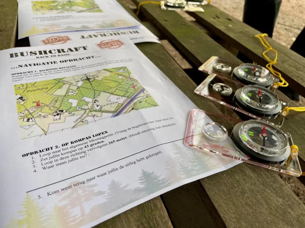 Bushcraft teamuitje / teambuilding / bedrijfsuitje bij Outdoors Holten in Twente - Overijssel